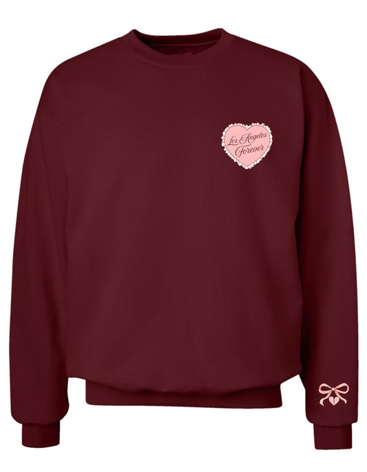 Los Angeles Forever Crewneck Burgundy - Presale